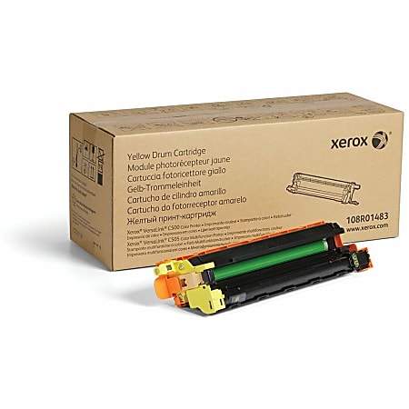 Genuine Xerox Yellow Drum Cartridge For VersaLink C500/C505 - Laser Print Technology - 40000 Pages - Yellow - 1 Each