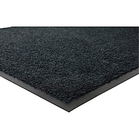 Genuine Joe Platinum Series Walk-Off Indoor Mat, 3' x 5', Black