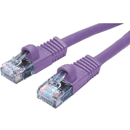 APC Cables 25ft Cat6 Mld/Stnd PVC Purple - 25 ft Category 6 Network Cable for Network Device - First End: 1 x RJ-45 Male Network - Second End: 1 x RJ-45 Male Network - Patch Cable - Purple