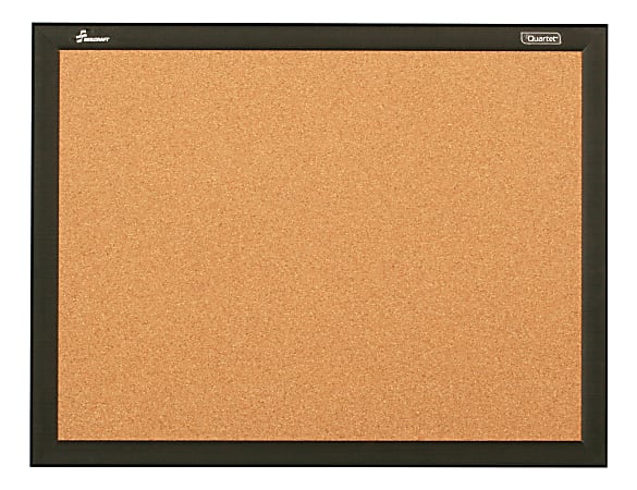 SKILCRAFT® Cork Bulletin Board, 18" x 24", Aluminum Frame With Black Finish (AbilityOne 7195 01 651 1298)
