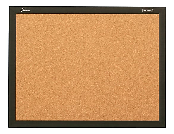 SKILCRAFT® Cork Bulletin Board, 18" x 24", Aluminum Frame With Black Finish (AbilityOne 7195 01 651 1298)