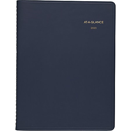 AT-A-GLANCE 2023 RY Weekly Appointment Book Planner, Navy, Large, 8 1/4" x 11"