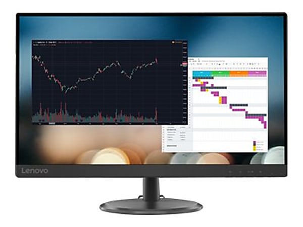 Lenovo C27-30 - LED monitor - 27" - 1920 x 1080 Full HD (1080p) @ 75 Hz - VA - 250 cd/m² - 3000:1 - 4 ms - HDMI, VGA - raven black