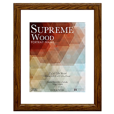 Timeless Frames® Supreme Picture Frame, 11" x 14", Honey