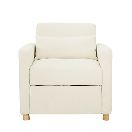 Lifestyle Solutions Serta Isla Convertible Chair, Ivory