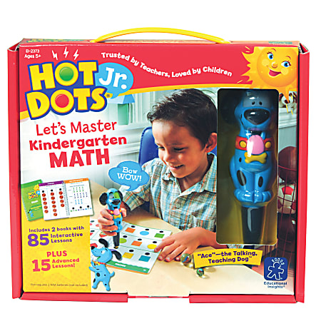 Educational Insights Hot Dots® Jr. Let's Master Kindergarten Set With Ace Pen, K - 1st Grade
