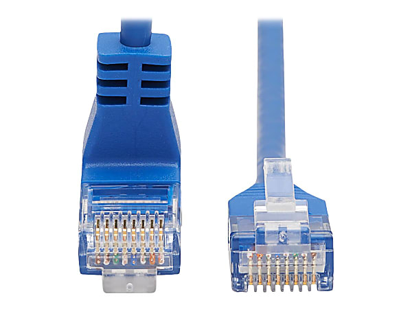 Tripp Lite N204-S10-BL-UP Cat.6 UTP Patch Network Cable - First End: 1 x RJ-45 Male Network - Second End: 1 x RJ-45 Male Network - 1 Gbit/s - Patch Cable - Gold Plated Contact - 28 AWG - Blue