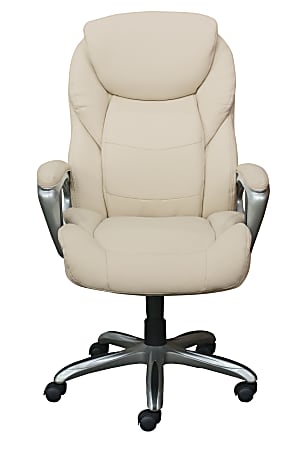 Serta Works My Fit Ergonomic Bonded Leather High Back Office Chair