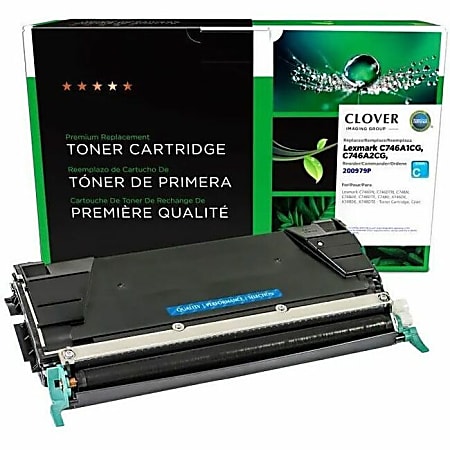 Office Depot® Remanufactured Cyan Toner Cartridge Replacement For Lexmark™ C746, ODC746C