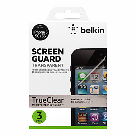 Belkin® Screen Protector For Apple® iPhone® 5/5c/5s, Clear, Pack Of 3