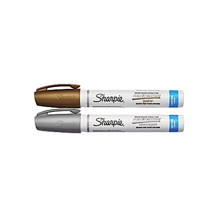 Sharpie Metallic Markers Silver Pack Of 2 Markers - Office Depot