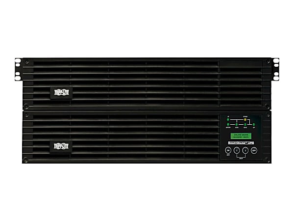 Tripp Lite UPS Smart Online 6000VA 5400W Rackmount 6kVA 200,240V USB DB9 Manual Bypass Hot Swap C19 4URM, 4U Rack/Tower