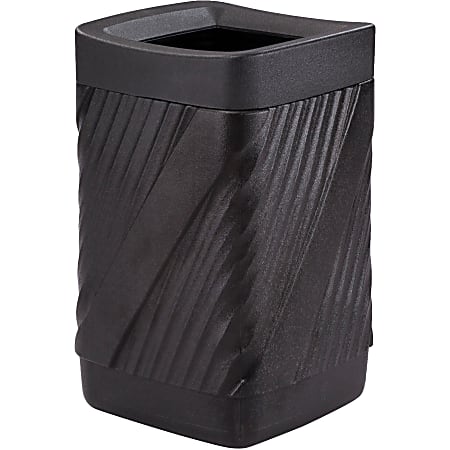 Safco 30 Gallon Canmeleon Pentagon Polyethylene Indoor/Outdoor Receptacle (Black)