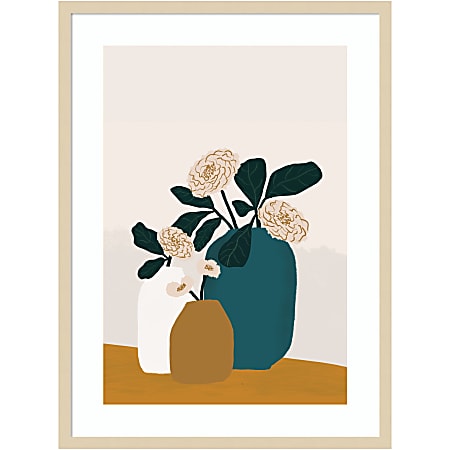 Amanti Art Stillness by Oris Eddu Wood Framed Wall Art Print, 25”W x 33”H, Natural