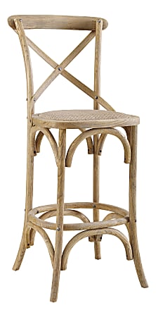 Linon Corie Counter Stool, Gray Wash