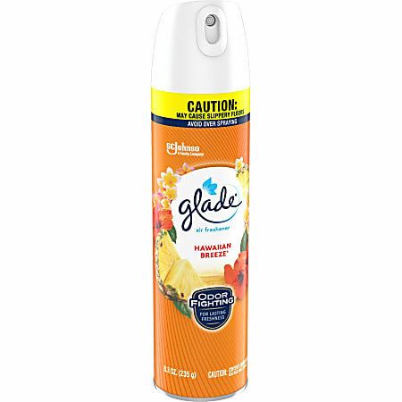 Glade Clean Linen Air Freshener Spray - Aerosol - 8.3 fl oz (0.3 quart) - Clean Linen - 6 / Carton - CFC-free, Ozone-safe