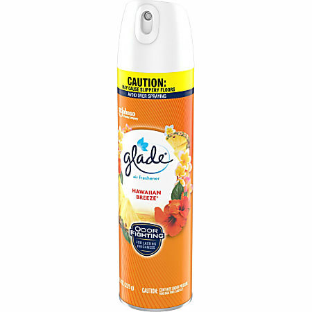 Glade Clean Linen Air Freshener Spray - Aerosol - 8.3 fl oz (0.3 quart) - Clean Linen - 6 / Carton - CFC-free, Ozone-safe