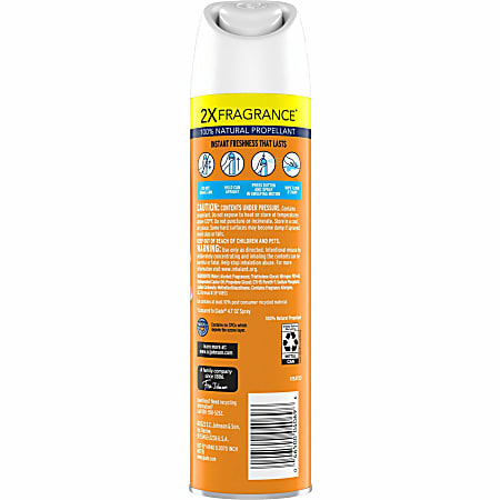 Glade Clean Linen Air Freshener Spray - Aerosol - 8.3 fl oz (0.3 quart) - Clean Linen - 6 / Carton - CFC-free, Ozone-safe