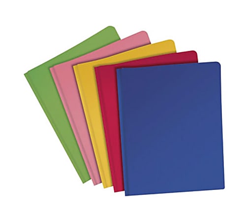 Oxford® Fashion Polyport Portfolios, Letter Size, Assorted Colors, Box Of 25 Portfolios