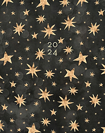 2024 Willow Creek Press Monthly Booklet Planner, 7-1/2" x 9-1/2", Starry Night, January To December