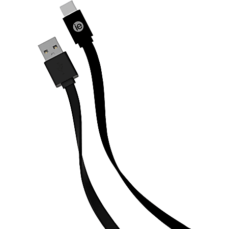 iEssentials USB Data Transfer Cable - 4 ft USB Data Transfer Cable - Type A USB - Type C USB - Black