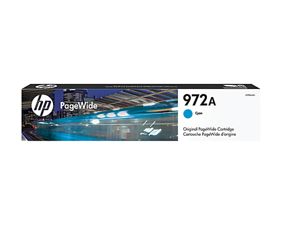 HP 972A Cyan Ink Cartridge, L0R86AN