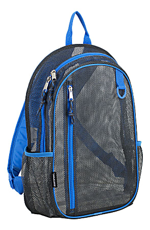 Eastsport Sport Mesh Backpack, Graphite/Royal Blue