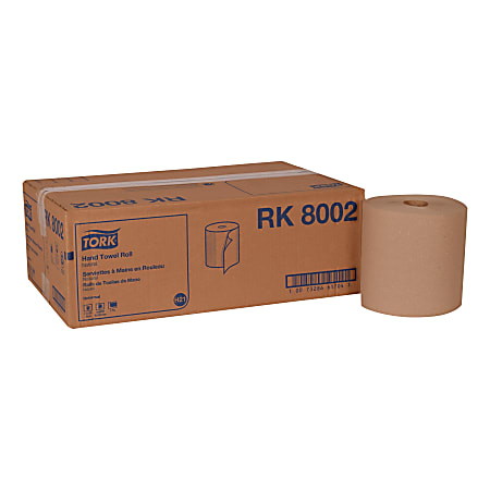Tork® Universal 1-Ply Paper Towels, Brown, 800 Sheets Per Roll, Pack Of 6 Rolls