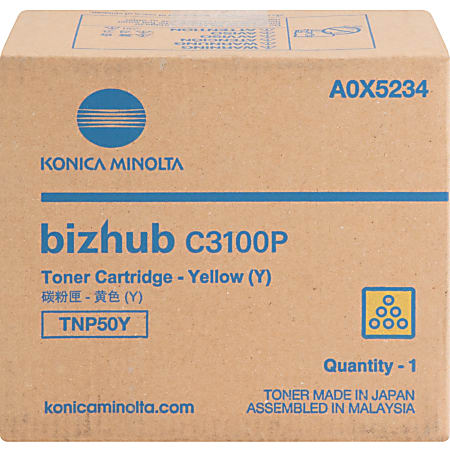 Konica Minolta TNP-50Y - Yellow - original - toner cartridge - for bizhub C3100P