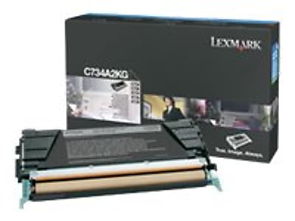 Lexmark™ C734A2KG Black Return Program Toner Cartridge