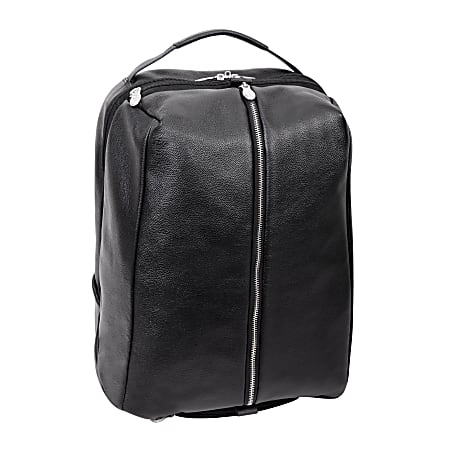 McKleinUSA South Shore Overnight Backpack With 17" Laptop Pocket, Black
