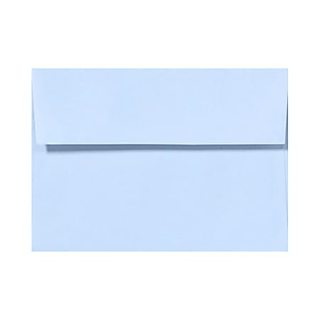 LUX Invitation Envelopes, #4 Bar (A1), Peel & Press Closure, Baby Blue, Pack Of 50