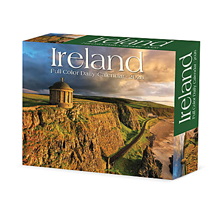 2026 Willow Creek Press Page-A-Day Daily Desk Calendar, 6-1/4" x 5-1/2", Ireland, January To December, 54239