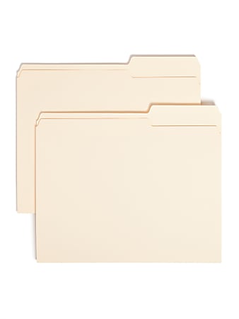Smead® Manila File Folders, Letter Size, 10% Recycled, Manila, Box Of 100