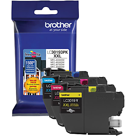 Brother LC30193PK Original Ink Cartridge Cyan Magenta Yellow Inkjet ...