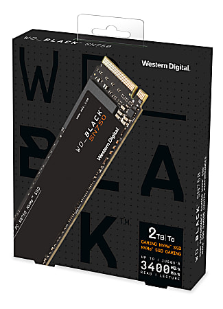 Western Digital WDBLACK SN750 NVMe SSD 1TB Black Office Depot