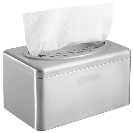 Kimberly Clark Kleenex Box Towel Cover Stainless Steel 1.4" L x 5.4" W2/Case 