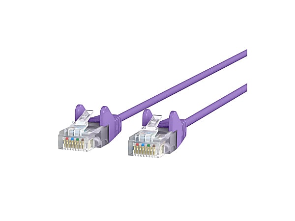 Belkin CAT6 Slim Gigabit Snagless UTP Ethernet Cable - 6 ft Category 6 Network Cable  - CE001B06PURS