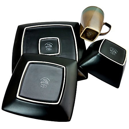 Gibson select tequesta hot sale 16pc dinnerware set taupe