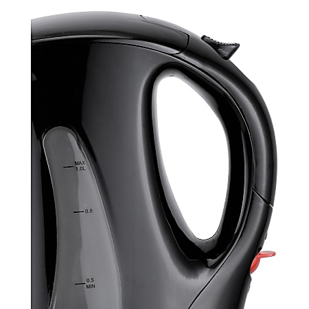 Brentwood 3.4-Cup Black Dual-Voltage Collapsible Travel Kettle KT