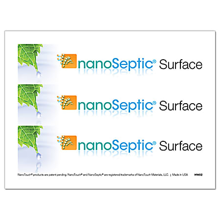 Nanoseptic Door Handle Wraps, 3" x 4", Set Of 25 Wraps