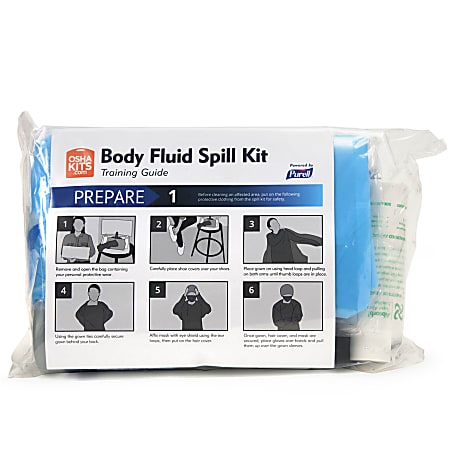 Purell® Body Fluid Spill Kit Refill for Clam Shell Carrier