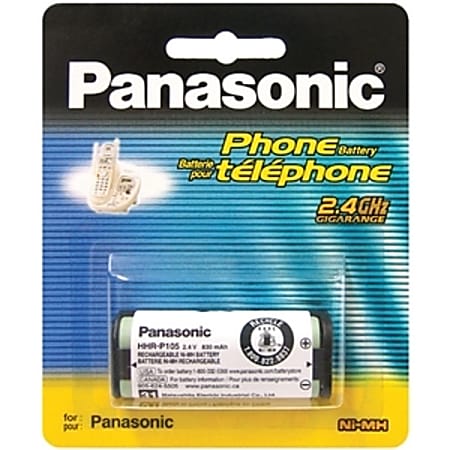 Panasonic HHR-P105A - Phone battery - NiMH - 830 mAh - for Panasonic KX-TG2632, TG5761, TG5766, TG5767, TG5779, TG6702, TGA570, TGA572, TGA670