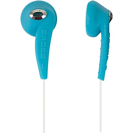 Koss KE10 JAMS Earbuds - Stereo - Pale Turquoise - Mini-phone - Wired - 32 Ohm - 40 Hz 20 kHz - Earbud - Binaural - Outer-ear - 4 ft Cable