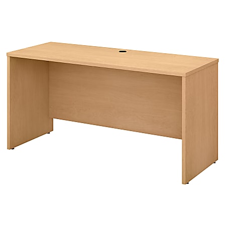 Bush Business Furniture Studio C 60"W Credenza Computer Desk, Natural Maple, Standard Delivery