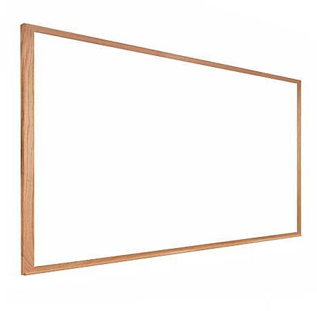 Ghent Dry-Erase Whiteboard, 18" x 24", Wood Frame With Brown Finish