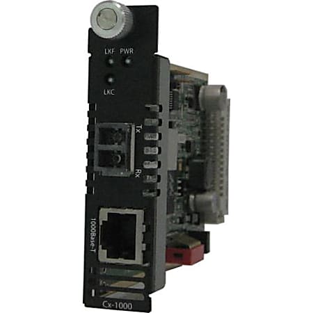 Perle C-1000-S2LC160 Gigabit Ethernet Media Converter - 1 x Network (RJ-45) - 1 x LC Ports - 1000Base-T, 1000Base-ZX - Internal