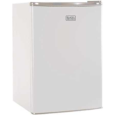 Black+Decker BCRK25W Refrigerator/Freezer, 2.5 Cu Ft, White