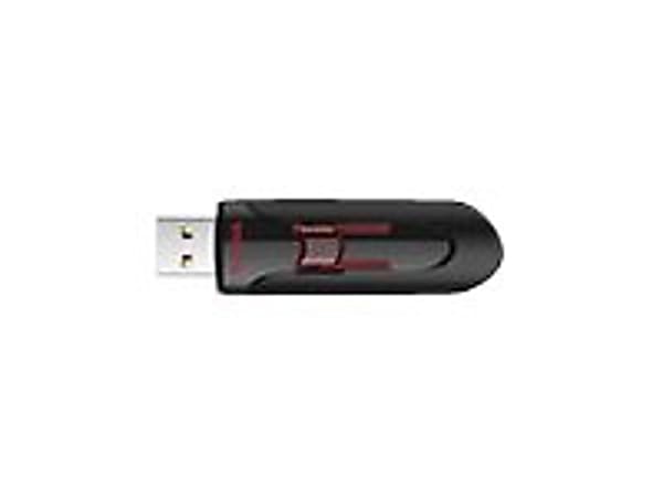 SanDisk Cruzer Glide USB 3.0 Flash Drive 128GB Black - Office Depot