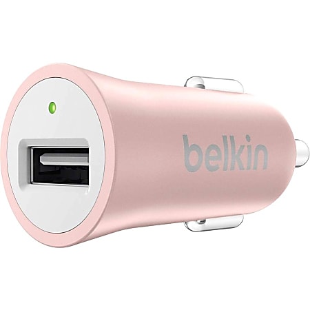 Belkin® MIXIT Metallic Car Charger, Rose Gold